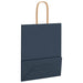 250 Paper Bags with Handles in Blue (18 x 8 x 22cm) - Little and Giant Explorers vidaXL