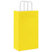 250 Paper Bags with Handles in Yellow (21 x 11 x 36cm) - Little and Giant Explorers vidaXL