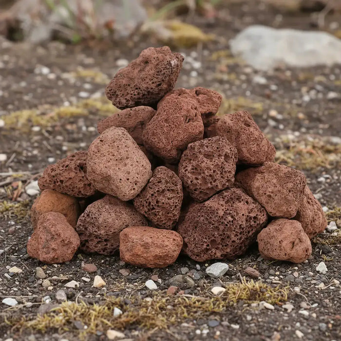 25kg Red Volcanic Lava Rocks – 3–5cm | Natural Aquarium and Garden Stones VIDAXL - Little and Giant Explorers