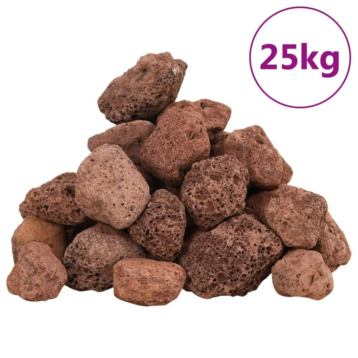 25kg Red Volcanic Lava Rocks – 3–5cm | Natural Aquarium and Garden Stones VIDAXL - Little and Giant Explorers