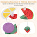 27 Inch Aesthetic Fruit-Shaped Cat Tree Multicolor | Lemon Watermelon Grape Design - Little and Giant Explorers Costway