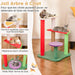 27 Inch Aesthetic Fruit-Shaped Cat Tree Multicolor | Lemon Watermelon Grape Design - Little and Giant Explorers Costway
