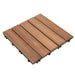 27-Piece Wooden Deck Tile Set – Interlocking Fir Wood Flooring | 2.5㎡ Coverage OUTSUNNY - Little and Giant Explorers Outsunny