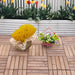 27-Piece Wooden Deck Tile Set – Interlocking Fir Wood Flooring | 2.5㎡ Coverage OUTSUNNY - Little and Giant Explorers Outsunny