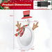 2D Snowman with Infinity Tunnel Lights | Warm White LEDs - Metal Frame COSTWAY - Little and Giant Explorers Costway
