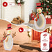 2D Snowman with Infinity Tunnel Lights | Warm White LEDs - Metal Frame COSTWAY - Little and Giant Explorers Costway
