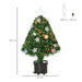 2ft Pre-Lit Artificial Christmas Tree | Fibre Optic and LED Lights - Baubles and Star Topper HOMCOM - Little and Giant Explorers HOMCOM