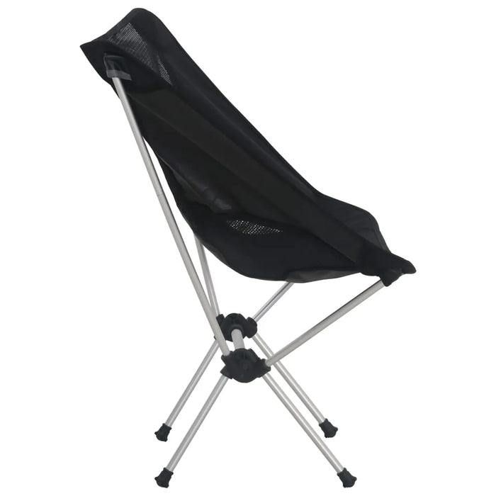 2x Folding Camping Chairs with Carry Bag 54x50x65 cm Aluminium - Little and Giant Explorers vidaXL