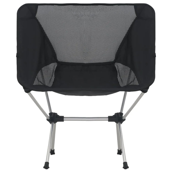 2x Folding Camping Chairs with Carry Bag 54x50x65 cm Aluminium - Little and Giant Explorers vidaXL