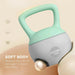 2x10kg Soft Kettlebell with Non-Slip Handle in Grey and Green - Little and Giant Explorers SPORTNOW