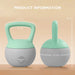 2x10kg Soft Kettlebell with Non-Slip Handle in Grey and Green - Little and Giant Explorers SPORTNOW