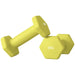 2x1kg Hex Dumbbell Set – Yellow | Anti-Roll Design with Non-Slip Handles SPORTNOW - Little and Giant Explorers SPORTNOW