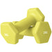 2x1kg Hex Dumbbell Set – Yellow | Anti-Roll Design with Non-Slip Handles SPORTNOW - Little and Giant Explorers SPORTNOW