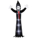 3.1m Halloween Inflatable Grim Reaper – LED Light-Up Decoration | Blower and Anchors OUTSUNNY - Little and Giant Explorers Outsunny