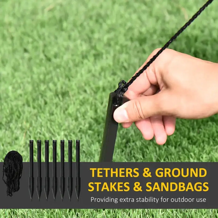 3.1m Halloween Inflatable Grim Reaper – LED Light-Up Decoration | Blower and Anchors OUTSUNNY - Little and Giant Explorers Outsunny