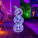 3.4ft Prismatic Stacked Pumpkins – 150 LED Lights | Iridescent Finish - Weather-Resistant Halloween Decoration COSTWAY - Little and Giant Explorers Costway