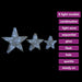 3 Christmas Decoration Stars in White Mesh and LEDs - Little and Giant Explorers vidaXL