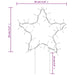 3 Christmas Star Light Decorations with Spikes and 50 LEDs 29cm - Little and Giant Explorers vidaXL