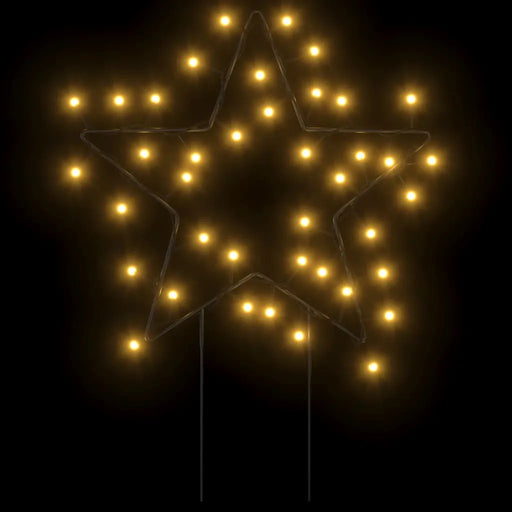 3 Christmas Star Light Decorations with Spikes and 50 LEDs 29cm - Little and Giant Explorers vidaXL