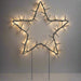 3 Christmas Star Light Decorations with Spikes and 50 LEDs 29cm - Little and Giant Explorers vidaXL