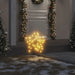 3 Christmas Star Light Decorations with Spikes and 50 LEDs 29cm - Little and Giant Explorers vidaXL