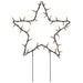 3 Christmas Star Light Decorations with Spikes and 50 LEDs 29cm - Little and Giant Explorers vidaXL