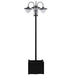 3-Head Solar Lamp Post – Black Outdoor Garden Light | Planter Base OUTSUNNY - Little and Giant Explorers Outsunny