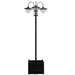 3-Head Solar Lamp Post – Black Outdoor Garden Light | Planter Base OUTSUNNY - Little and Giant Explorers Outsunny