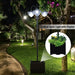 3-Head Solar Lamp Post – Black Outdoor Garden Light | Planter Base OUTSUNNY - Little and Giant Explorers Outsunny