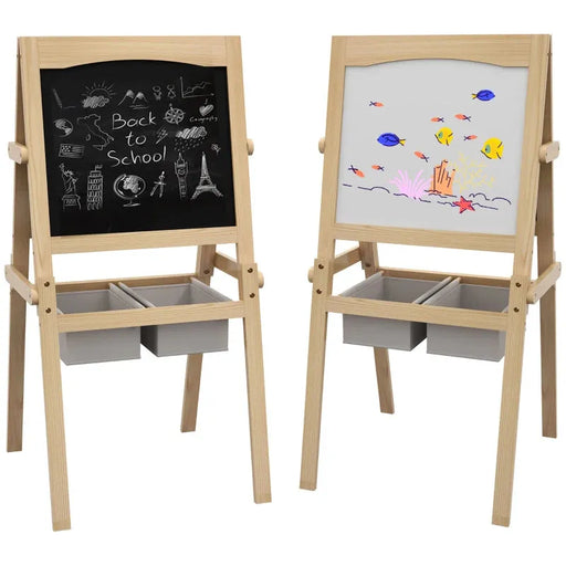 3 in 1 Art Easel for Toddlers with Paper Roll - Little and Giant Explorers AIYAPLAY