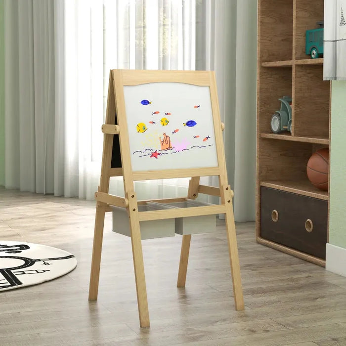 3 in 1 Art Easel for Toddlers with Paper Roll - Little and Giant Explorers AIYAPLAY