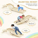 3-in-1 Climbing Playset Natural | Rocking Chair Function with Reversible Ramp - Little and Giant Explorers Costway