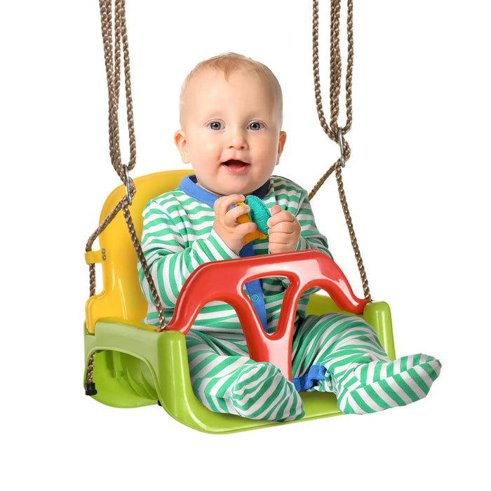 3-in-1 Detachable Kids Swing Seat with Safety Belt - Little and Giant Explorers Outsunny