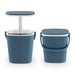 3-in-1 Cooler Cocktail Table - Blue | Outdoor Ice Bucket Table with Lift-Top Lid COSTWAY - Little and Giant Explorers Costway