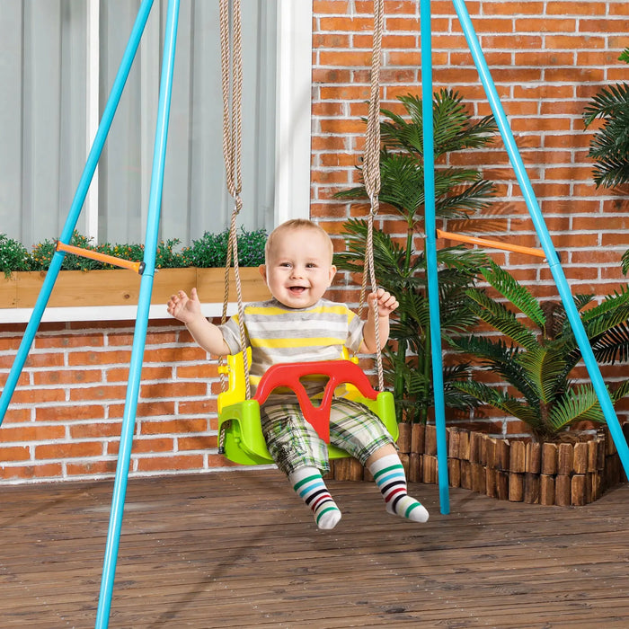 3-in-1 Detachable Kids Swing Seat with Safety Belt - Little and Giant Explorers Outsunny