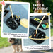 3-in-1 Pet Pram with Detachable Carrier for Mini Dog/Cats in Black - Little and Giant Explorers PawHut