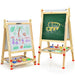 3-in-1 Double-Sided Design Kids Art Easel | Adjustable Height, Blackboard and Whiteboard COSTWAY - Little and Giant Explorers Costway