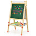 3-in-1 Double-Sided Design Kids Art Easel | Adjustable Height, Blackboard and Whiteboard COSTWAY - Little and Giant Explorers Costway