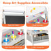 Kids Art Easel Grey | 3-in-1 with Fabric Storage Bins - Little and Giant Explorers Costway