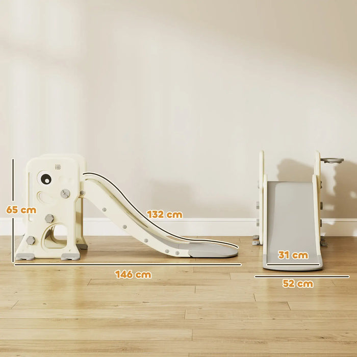 Dinosaur Kids Slide – 3-in-1 Climber and Basketball Hoop | AIYAPLAY - Little and Giant Explorers AIYAPLAY