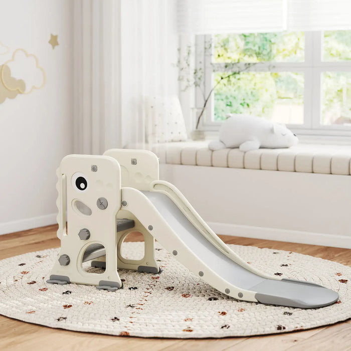 Dinosaur Kids Slide – 3-in-1 Climber and Basketball Hoop | AIYAPLAY - Little and Giant Explorers AIYAPLAY