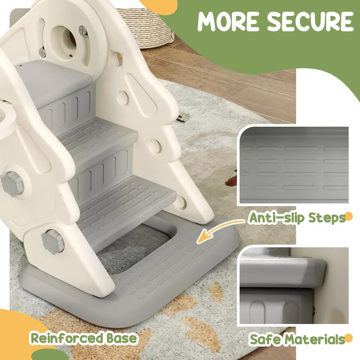 3-in-1 Kids Slide | Foldable Storage with Four-Zone Sliding System - Little and Giant Explorers AIYAPLAY