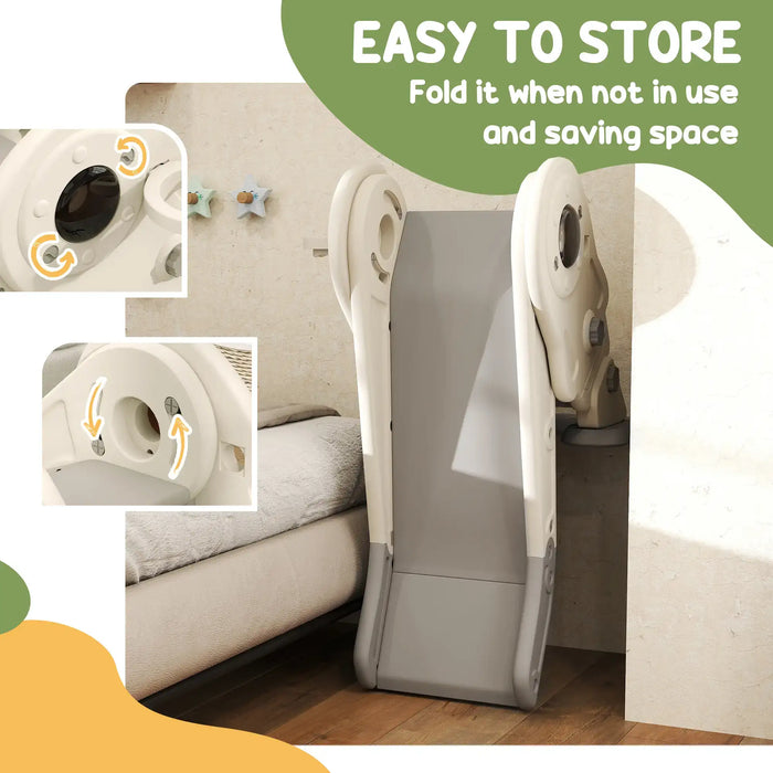3-in-1 Kids Slide | Foldable Storage with Four-Zone Sliding System - Little and Giant Explorers AIYAPLAY