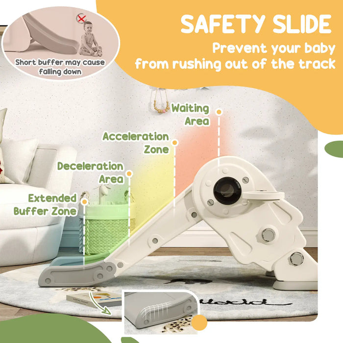 3-in-1 Kids Slide | Foldable Storage with Four-Zone Sliding System - Little and Giant Explorers AIYAPLAY
