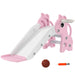 3-in-1 Giraffe Shape Climber Slide in Pink - Little and Giant Explorers AIYAPLAY