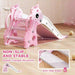 3-in-1 Giraffe Shape Climber Slide in Pink - Little and Giant Explorers AIYAPLAY