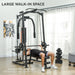3-in-1 Smith Machine with Dual Cable Pulley System | Chest Press Station - Little and Giant Explorers SPORTNOW