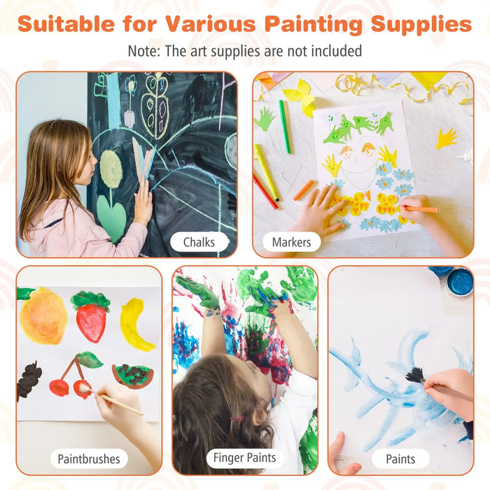 3-in-1 Kids Art Easel – Dark Green | Magnetic Whiteboard, Chalkboard and Paper Roll COSTWAY - Little and Giant Explorers Costway