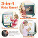 3-in-1 Kids Art Easel – Dark Green | Magnetic Whiteboard, Chalkboard and Paper Roll COSTWAY - Little and Giant Explorers Costway