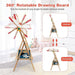 3-in-1 Kids Art Easel with Double-Sided Drawing Board - Little and Giant Explorers Costway